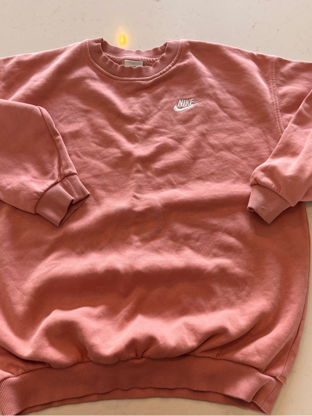 Nike Girls Pink Crewneck Sweatshirt